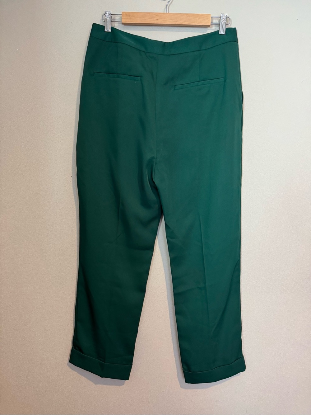 Tuckernuck Dark Green Pleated Duncan Trouser - Picture 4 of 6